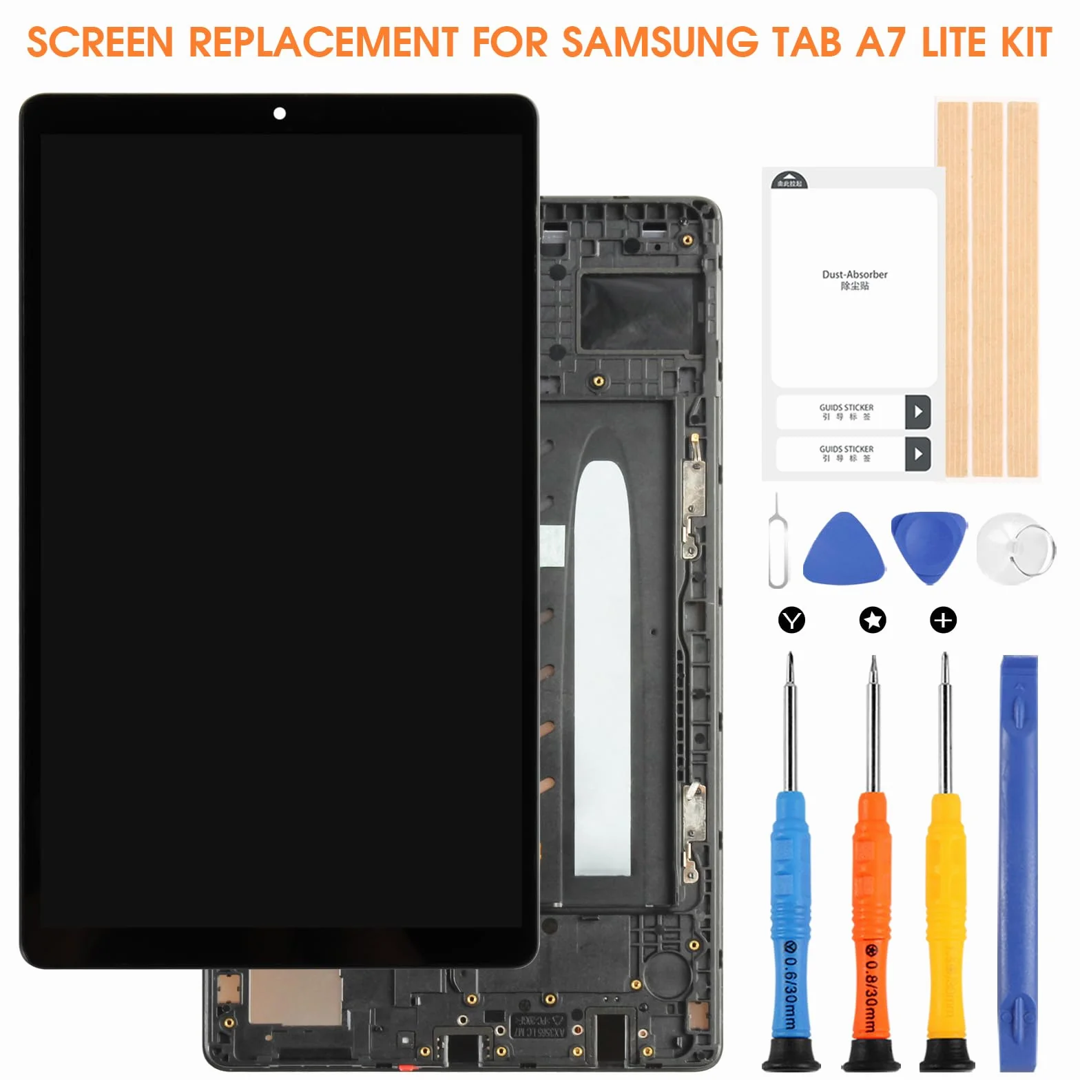 Pantalla LCD para Samsung Galaxy Tab A7 Lite SM-T220 - para Galaxy Tab A7 Lite LCD Display Touchscreen para Samsung T220 LCD Digitalizador Pantalla Táctil Pantalla de Repuesto Asamblea Kit 8.7”