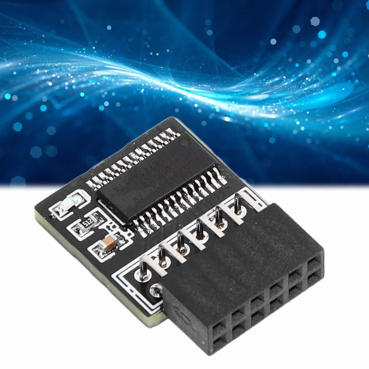 Luocute Módulo TPM2.0, Ahorro de Energía Estable para 11, Compatible con Sistemas 2.0, GC TPM2.0 S, Aplicable para Placas Base con Chips TPM2.0, Interfaz SPI 12pin