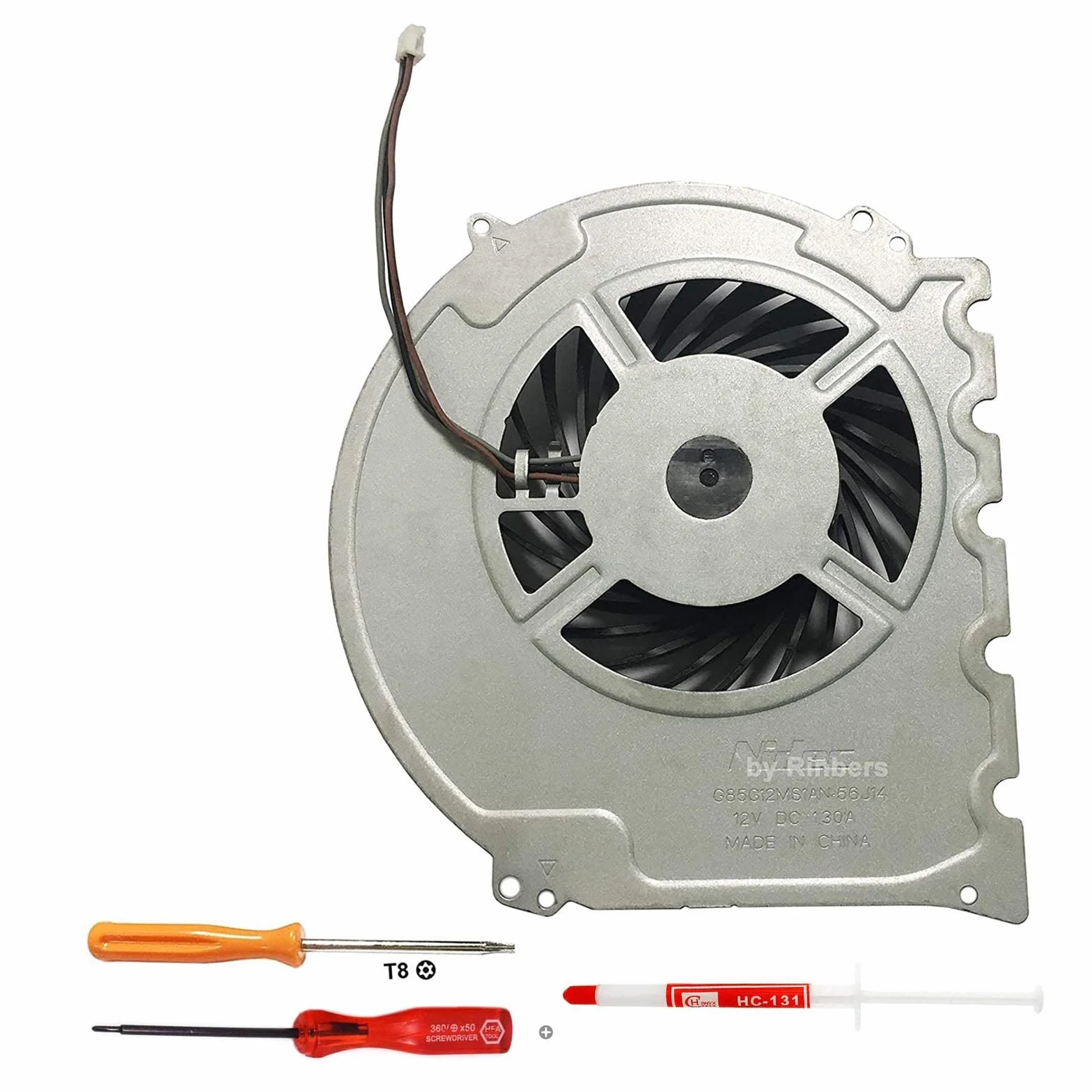 Ventilador de refrigeración interno de CPU GPU para Sony Playstation 4 PS4 Slim Console CUH-2015A CUH-2016A CUH-2017A CUH-20XX 500GB con kit de herramientas