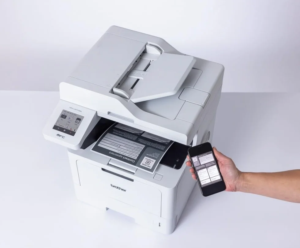 Brother MFCL5710DN, Impresora multifunción láser Monocromo 4 en 1, de Uso Profesional, con dúplex automático en Todas Las Funciones y Tarjeta de Red,