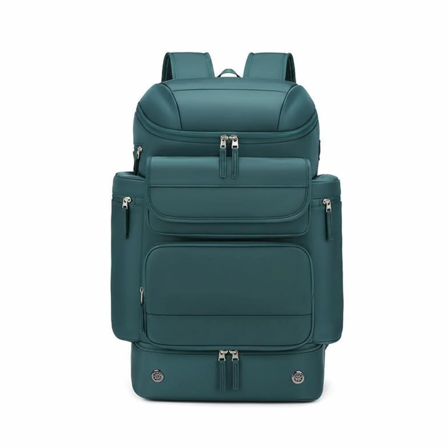 Milageto Mochila Impermeable para Portátil Mochila de Viaje Mochila Deportiva con Compartimento Acolchado para Portátil y Gran, Estándar, Verde, Verde Oscuro