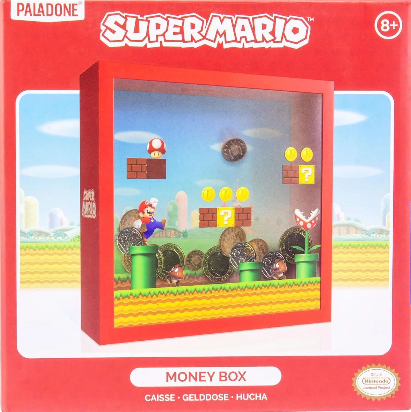 Hucha Super Mario Nintendo Oficial 18cm 7" Regalo Mario Bros