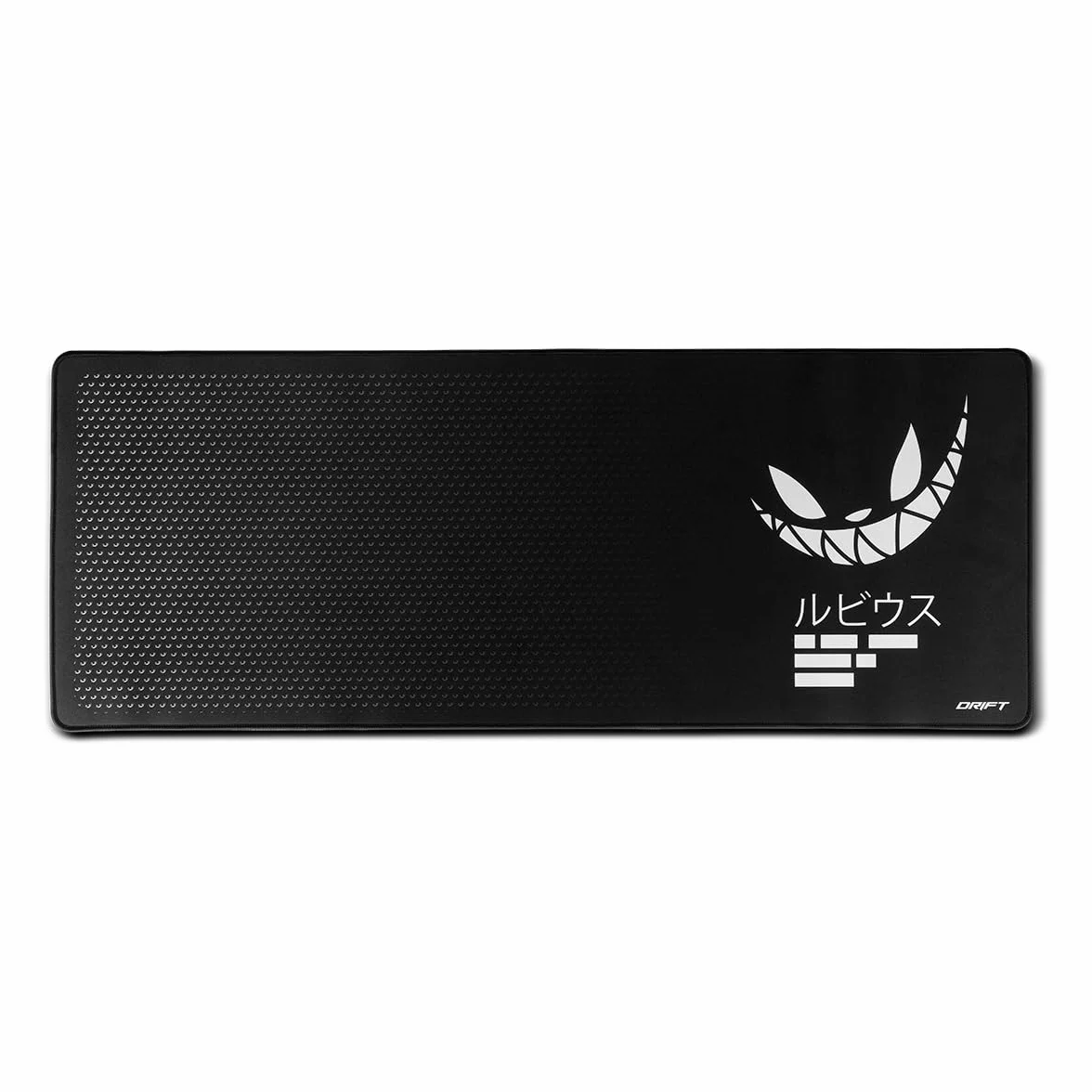 Drift Gaming MADKAT XL - Alfombrilla Gaming Oficial ElRubius, Superficie Extra Suave, Dimensiones 900X350x3mm, Base Antideslizante, Bordes cosidos, Color Negro