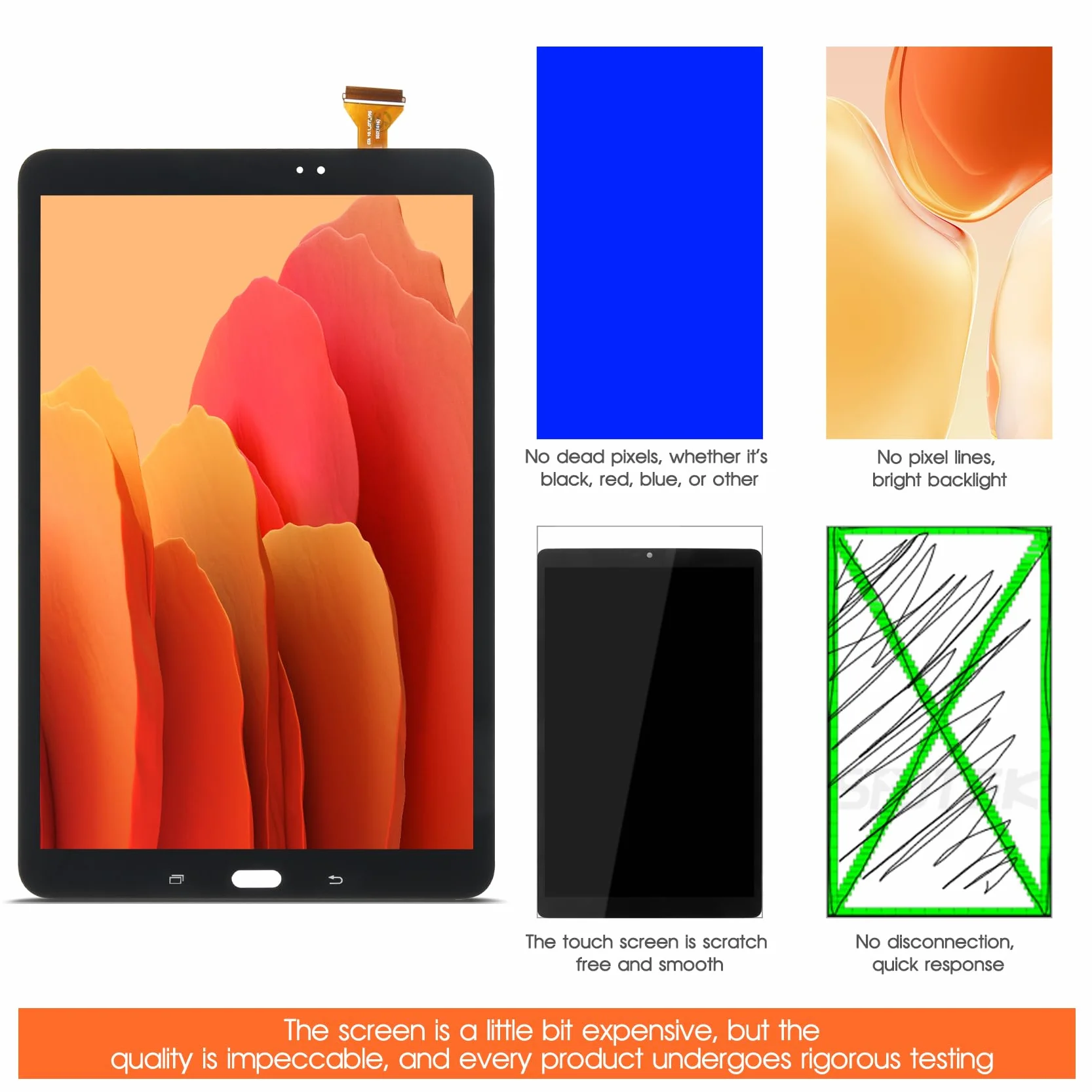 Pantalla LCD para Samsung Galaxy Tab A 10.1 2016, pantalla LCD para Samsung Tab A SM-T580 T585 T587 de 10,1 pulgadas, repuesto de pantalla digitalizador, placa de cristal, montaje completo con