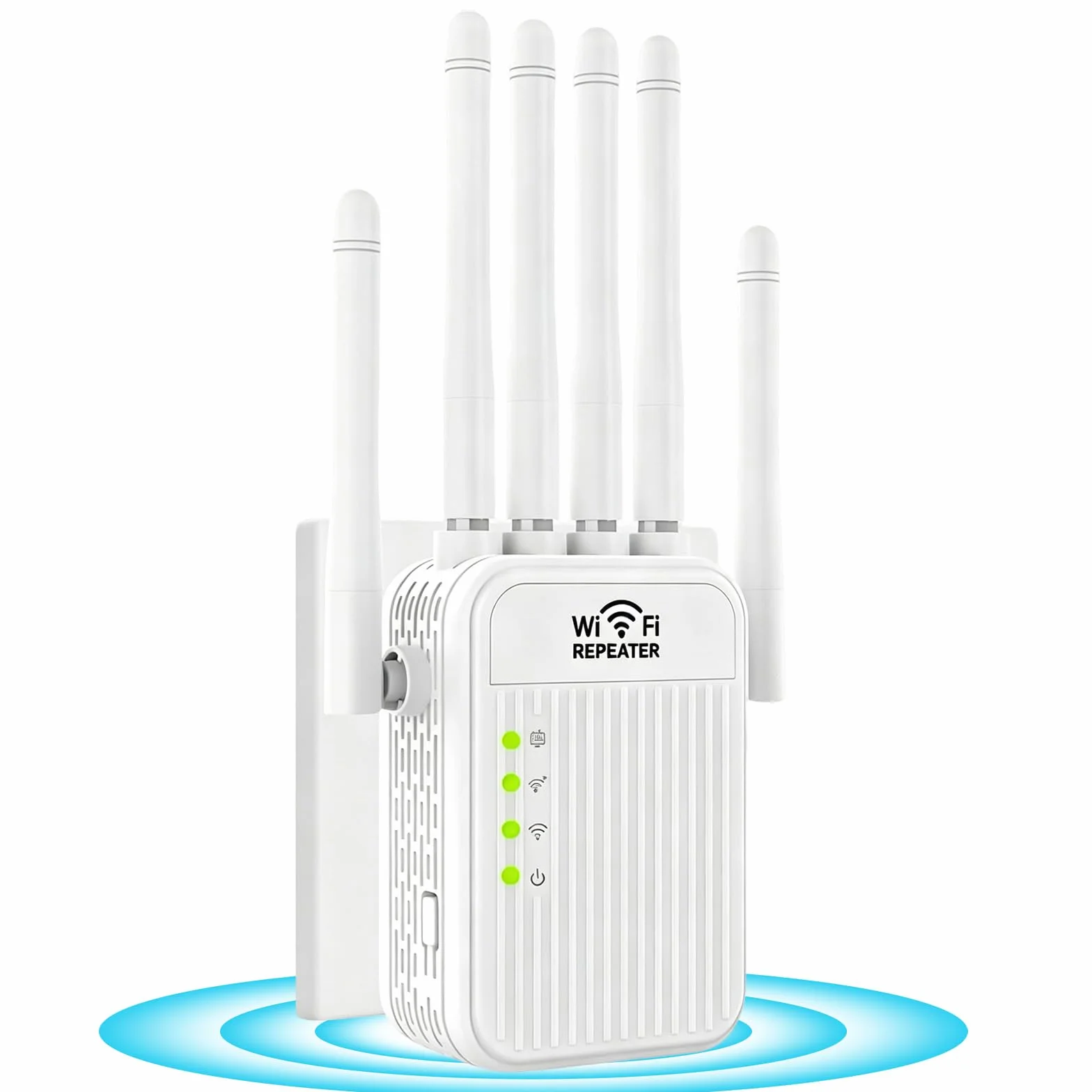 Potente Amplificador de señal 5G /2.4G Repetidor,6 Antenas,2 Rj45 Puertos LAN,Modo Repetidor/Router/Ap,Cobertura 360° de hasta 1000 m²,Adecuado para Oficinas y Casa (XS)