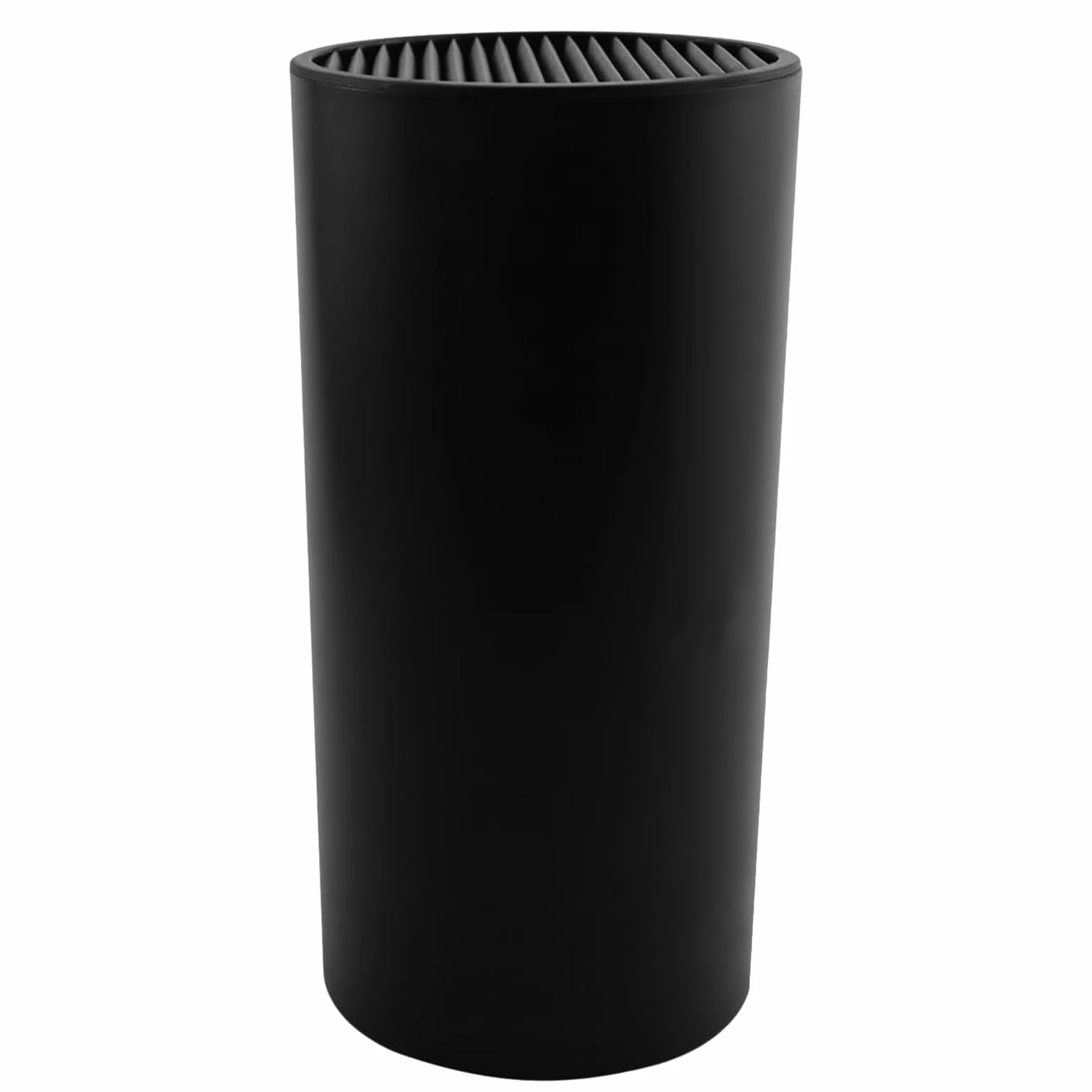 Bloque de cuchillos, soporte minimalista de plástico negro, estante de almacenamiento de cuchillos de encimera