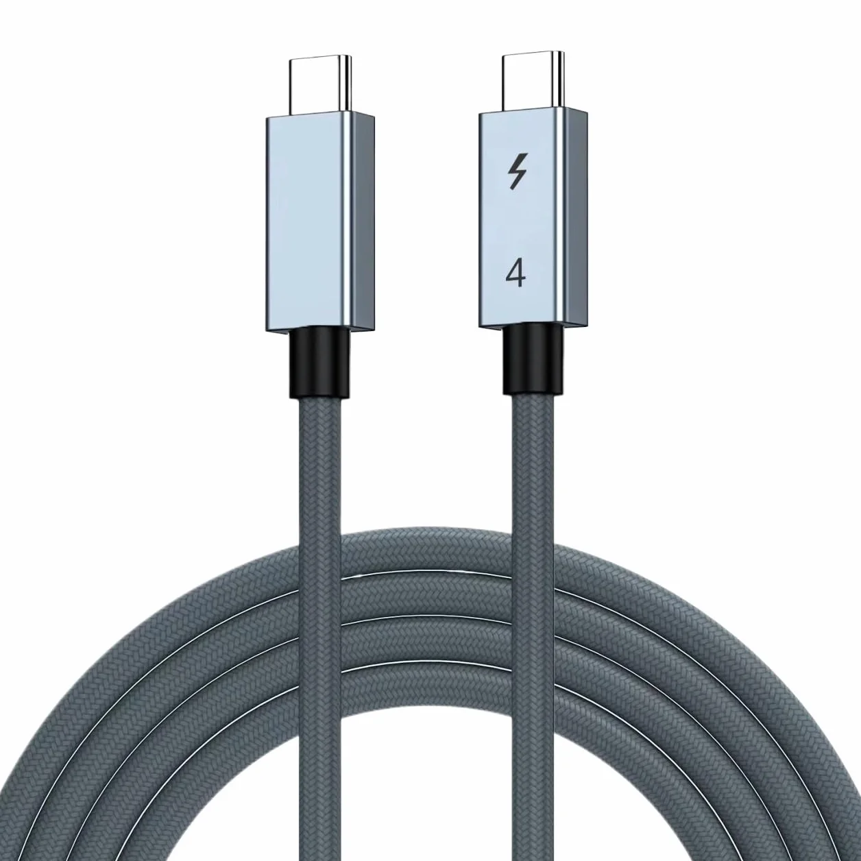 Cable de carga rápida Thunderbolt 4 tipo C de 240 W USB 4 de 40 Gbps, compatible con 3 USB C, cable de transferencia de datos 8K (2.0 (2 m))