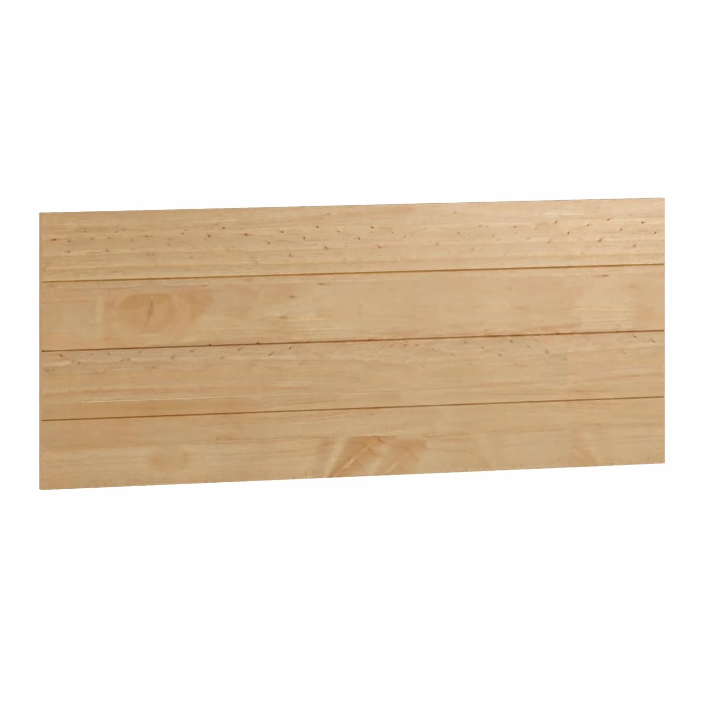 Buyqualia Conjunto de Dormitorio - Juego de cabecero, mesitas de Noche de 2 cajones y Comoda de 3 cajones - Colección Magda - Madera Maciza - para Camas de 90 y 105cm- Color: Miel-Roble (Cabecero)