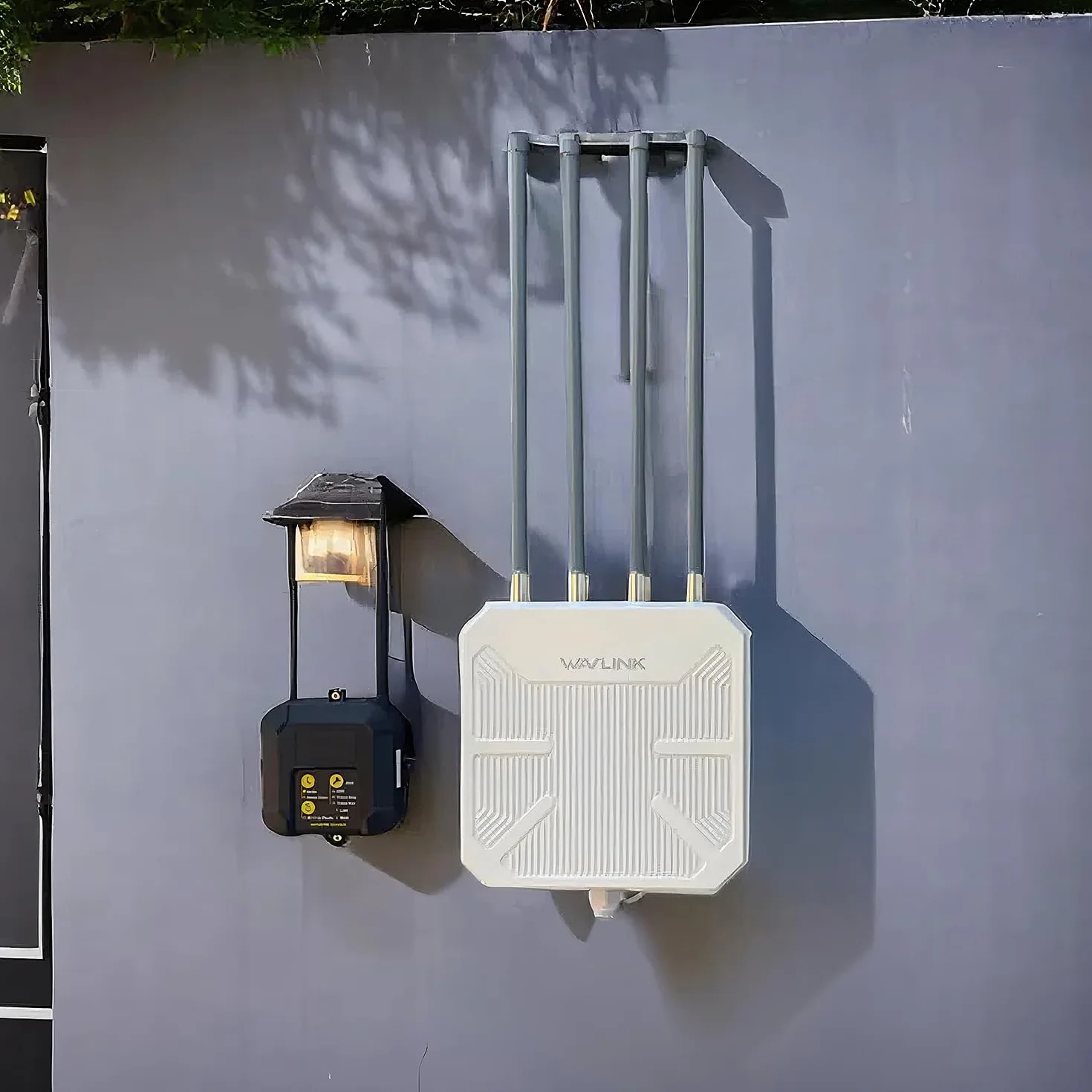 WAVLINK AX3000 Repetidor WiFi Potente Exterior para Larga Distancia 300+Metros,2.4G+5G Amplificador de Señal WiFi Exterior,Mesh Outdoor WiFi Router Extender Access Point,WiFi 6 Soporte PoE