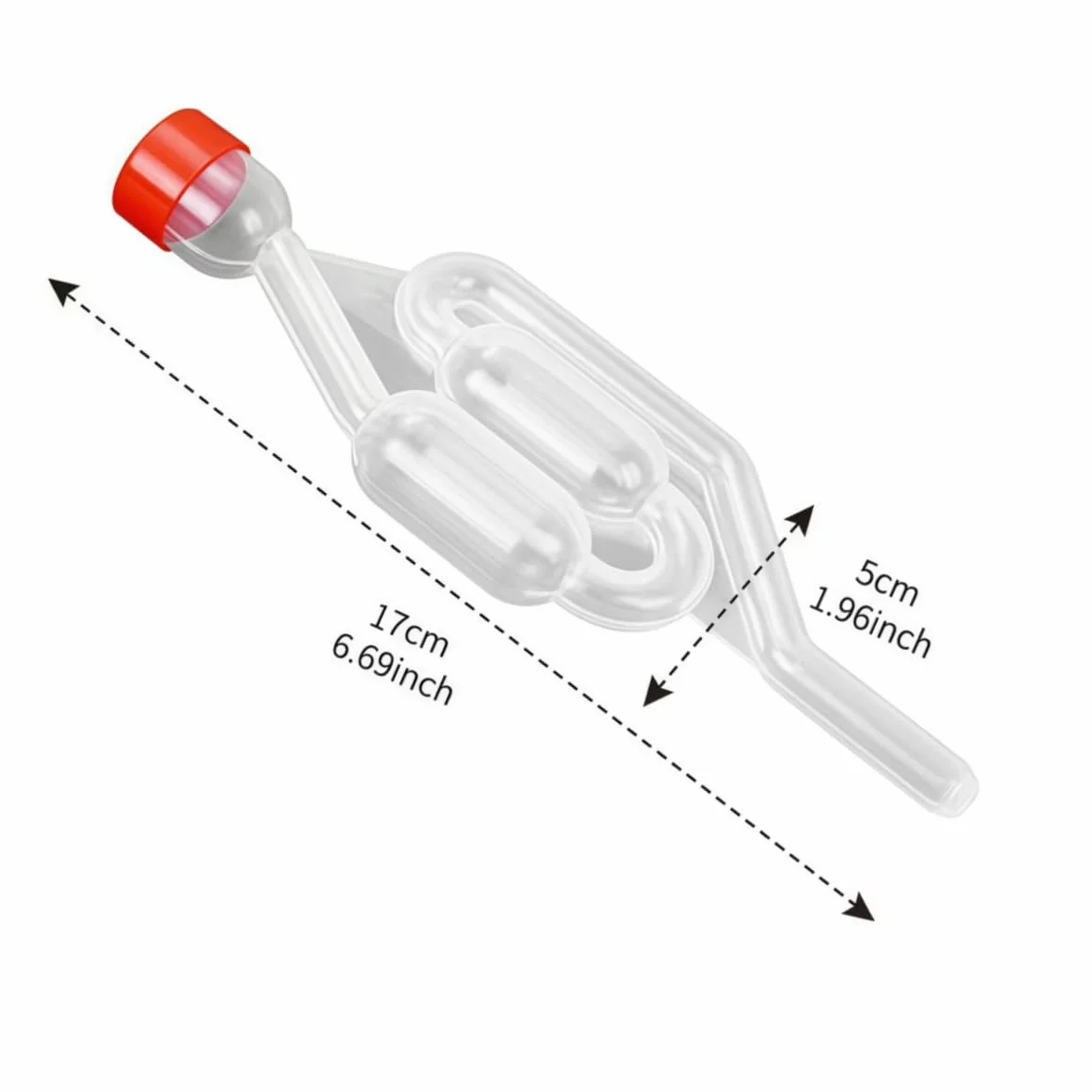 Desagüe de Fermentación Plástico 2 Piezas, Esclusa Hermética para Vino, Cerveza y Chucrut