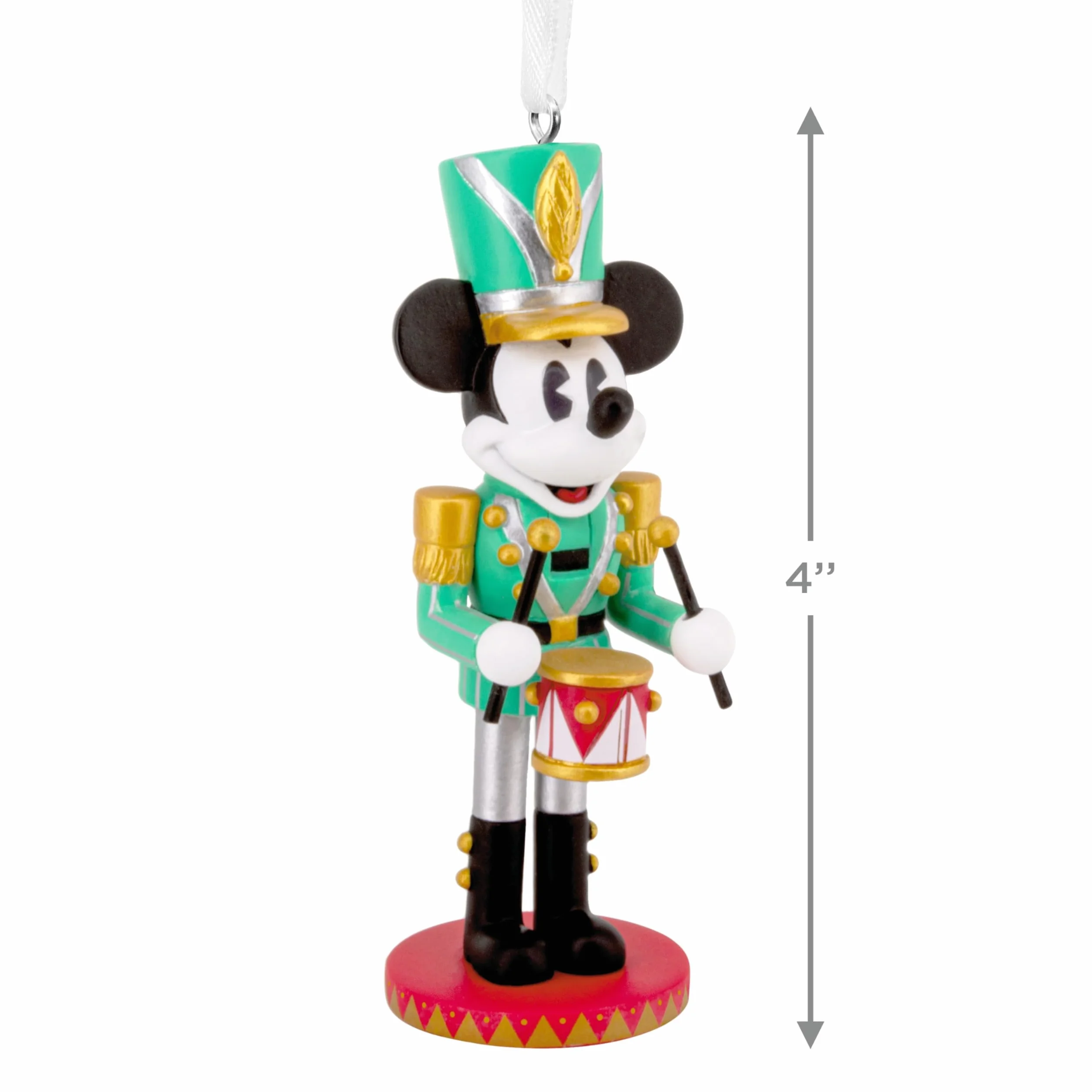 Hallmark Adorno de Cascanueces Mickey Mouse Disney Coleccionable Verde Negro Blanco