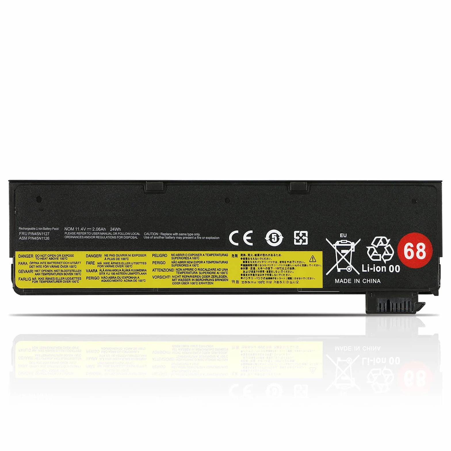 68 Batería Compatible con Le-novo ThinkPad T440 T440S T450 T450S T460 T460P T470P T550 T560 W550 W550S L450 L460 L470 X240 X250 X260 X270 P50S A275 K2450 K21-80 45N1124 45N1125 45N1130 45N1135 45N1136