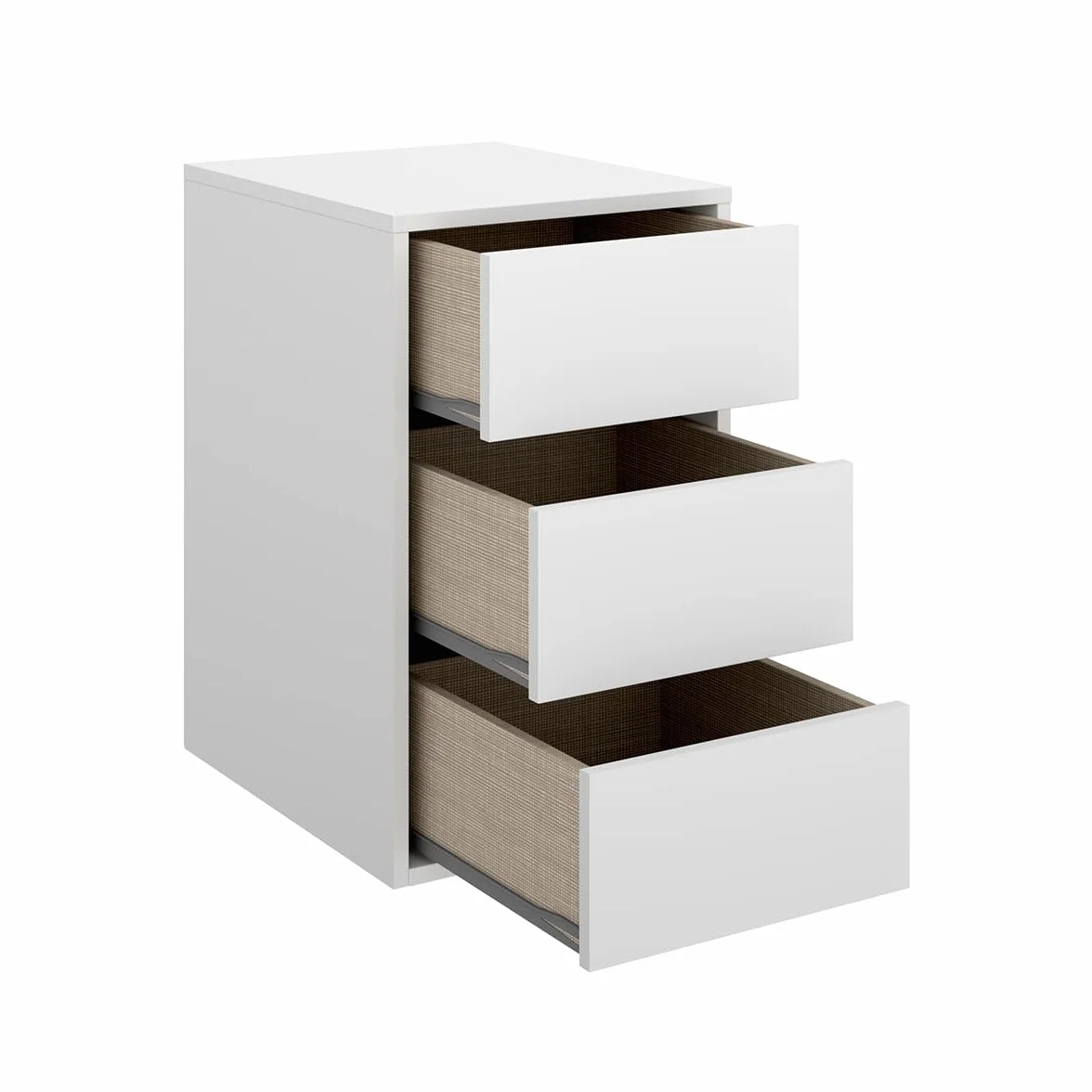 DEKIT RIMOBEL CAJONERA Interior Armario 3 CAJONES Blanco 60x37x40cm