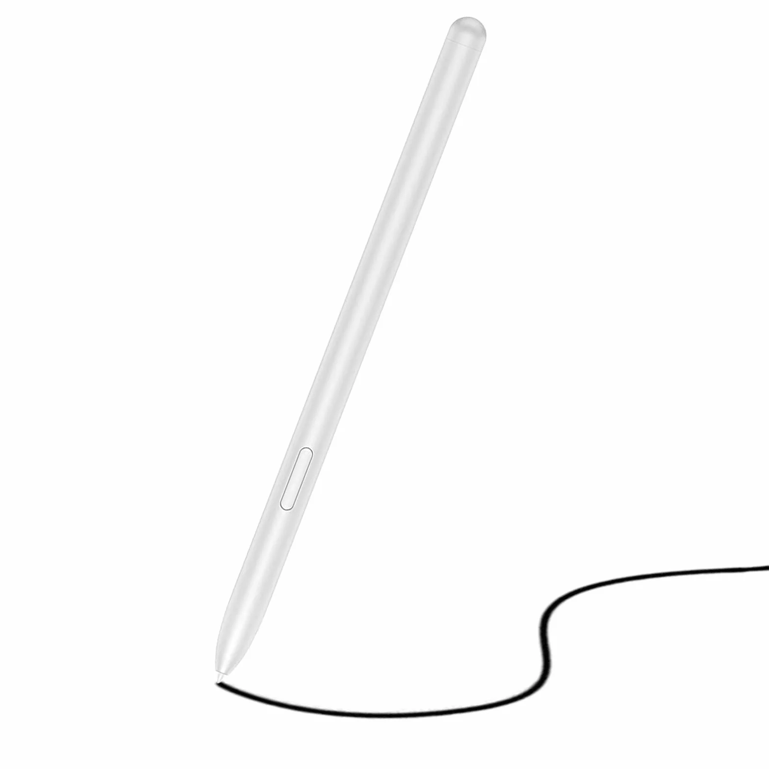 Galaxy Tab S7 FE S Pen - Lápiz capacitivo de repuesto para Samsung Galaxy Tab S7 FE SM-T730, SM-T733, SM-T736B Touch Pen + puntas/puntas (plata mística)