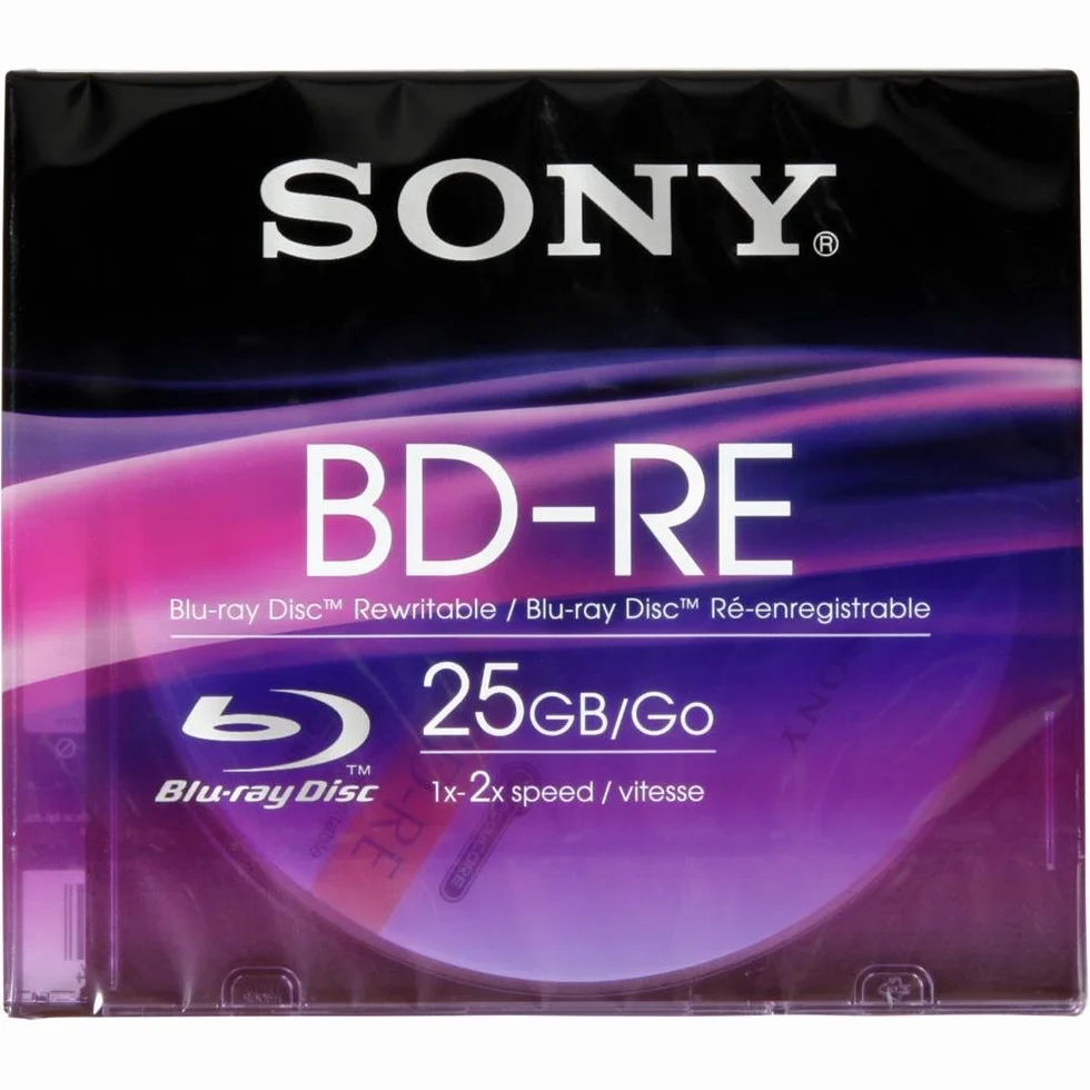 Sony BNE25SL - Disco de BLU-Ray (BD-RE con Velocidad de Escritura de 2X, 25 GB)
