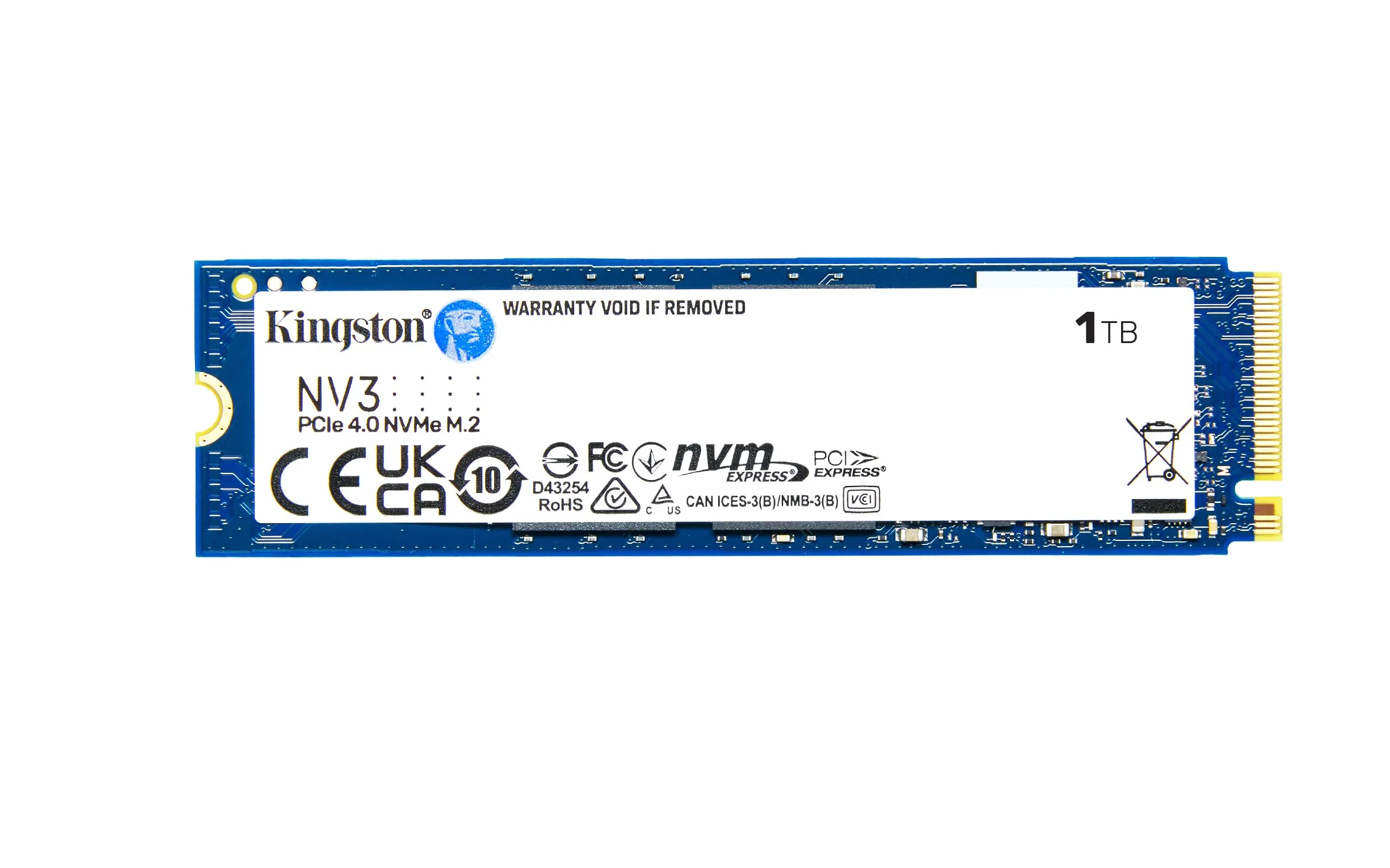 Kingston NV3 NVMe PCIe 4.0 SSD Interno 1TB M.2 2280-SNV3S/1000G