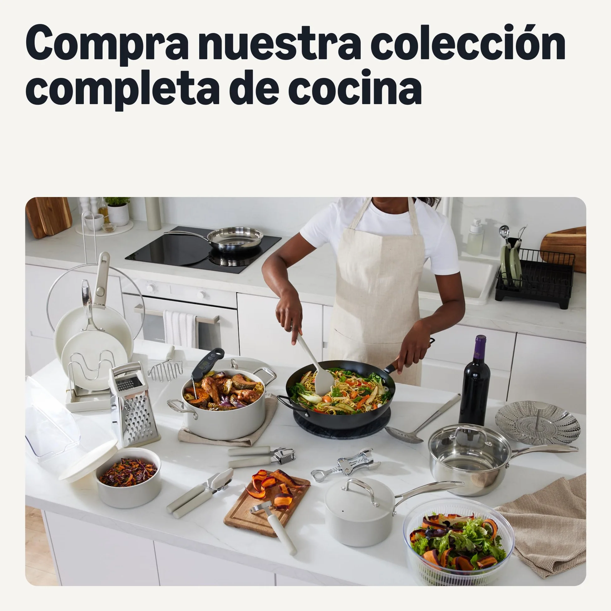 Amazon Basics Protector de Salpicaduras para Sartén 33,0cm Acero Inoxidable Apto para Lavavajillas