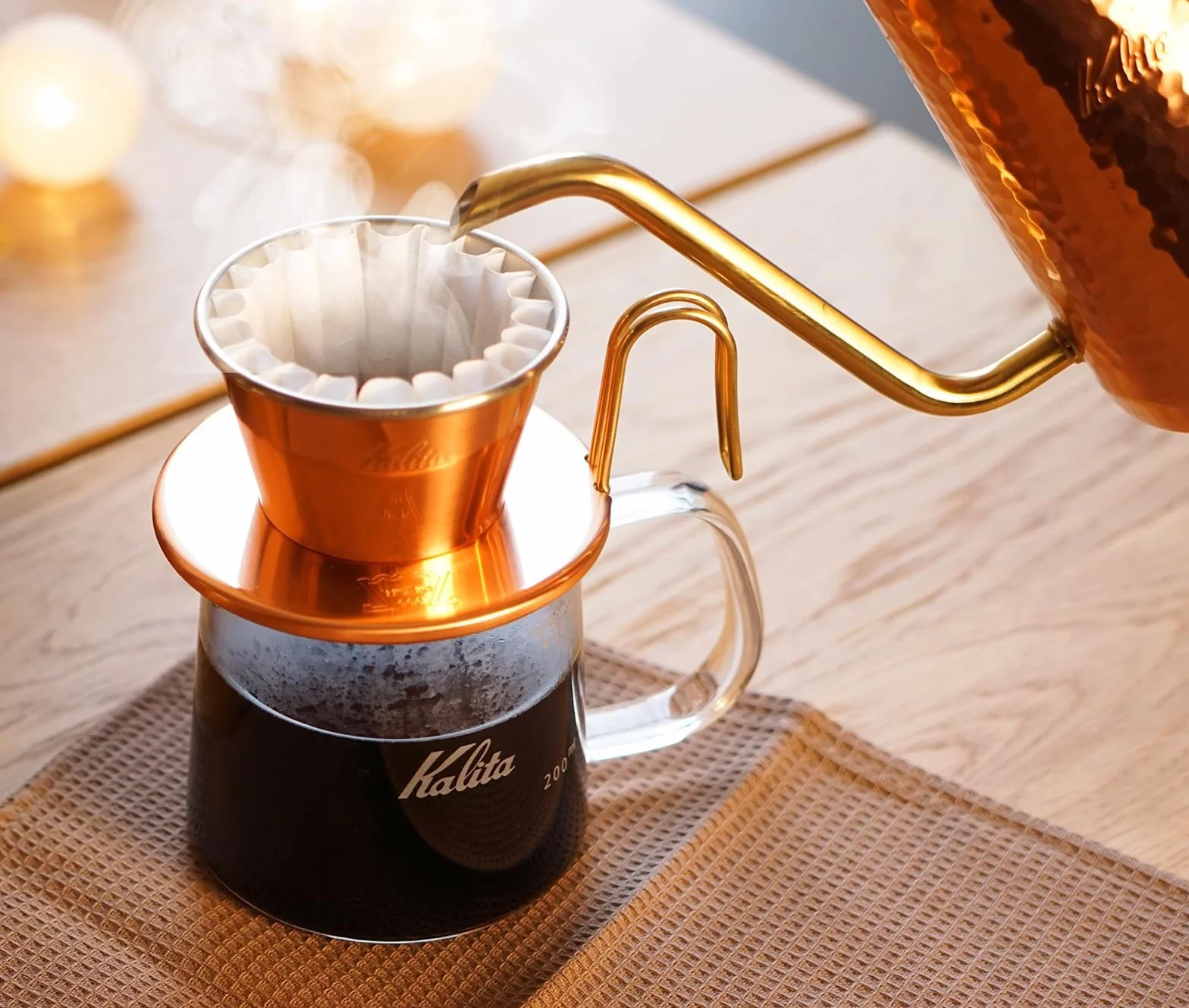 Kalita Hirondelle Dripper WDC 155 Cuivre