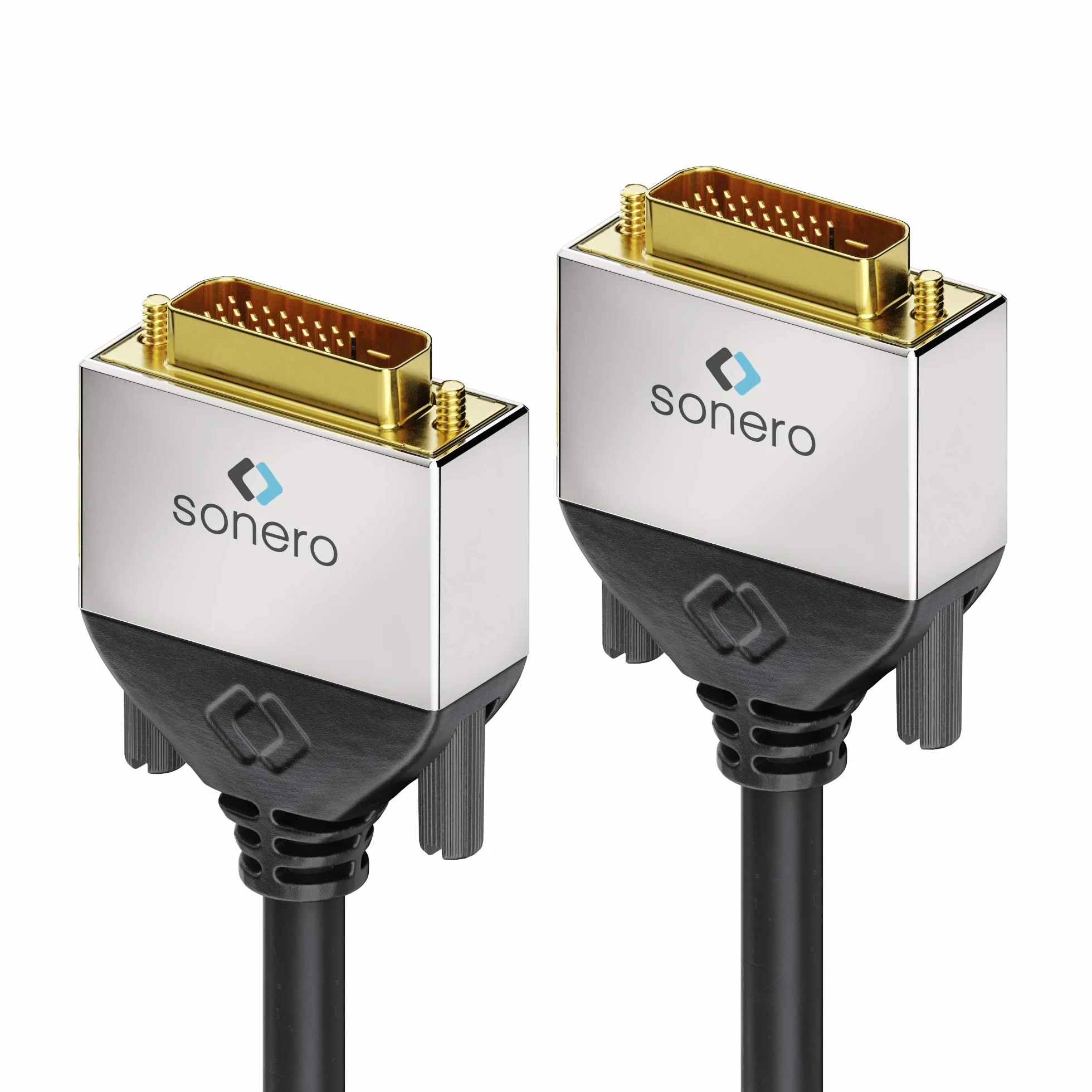 Sonero [Nuevo] Premium 7,5m Dual Link DVI Cable, DVI-D 24+1, resolución hasta 2560x1600, Full HD 1080p, negro