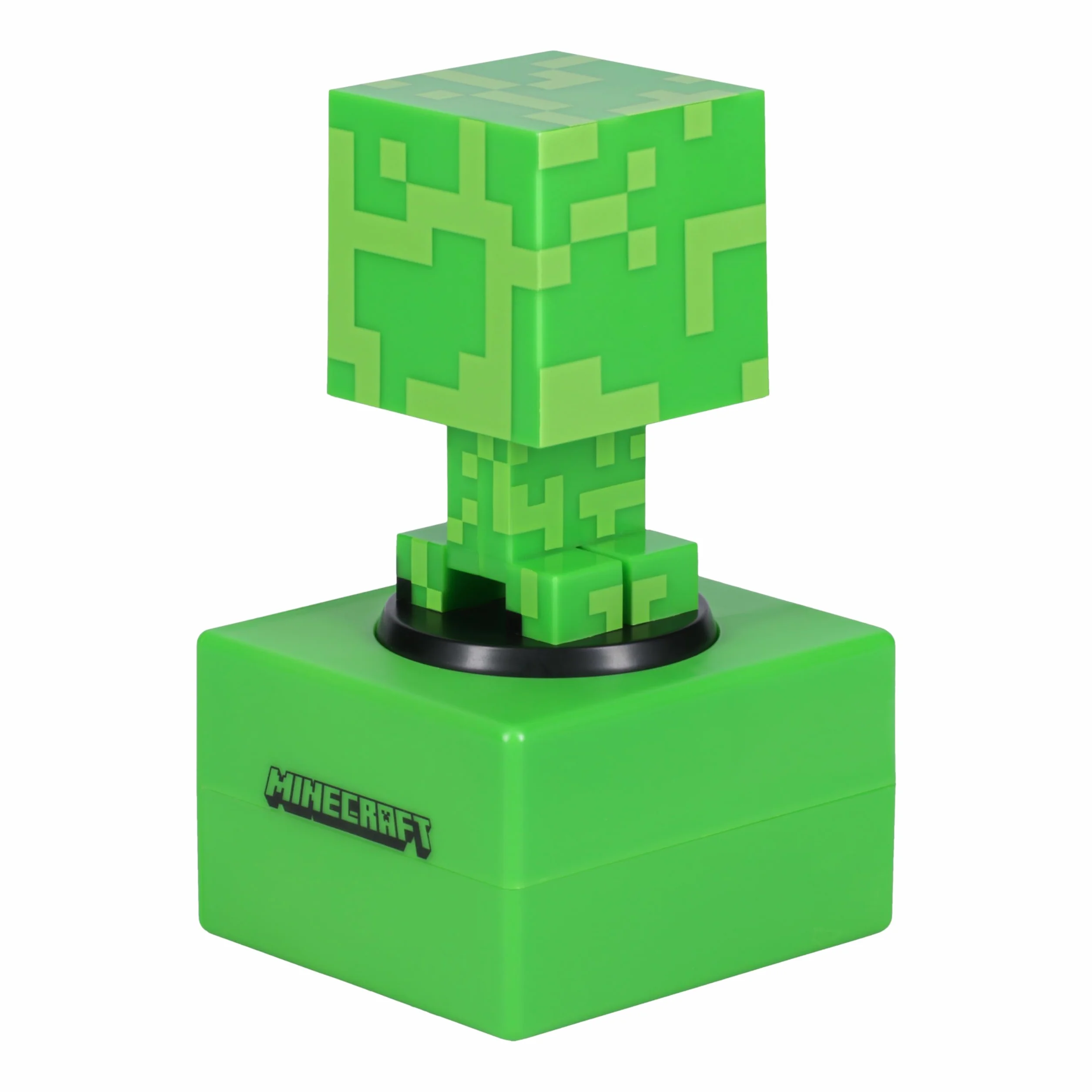 Paladone Reloj Despertador Creeper Minecraft Oficial con Música y Luz Nocturna para Niños