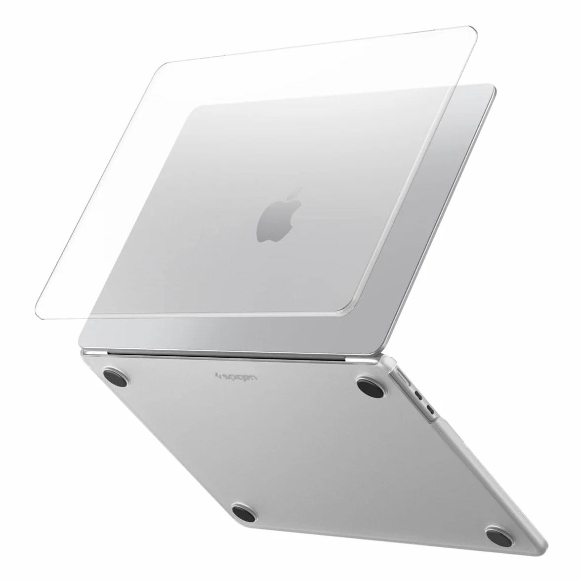 Spigen Funda Air Skin Compatible con MacBook Air 13 Pulgadas 2026 M5 / 2025 M4 / 2024 M3 / 2023 M2 A2681, Funda rígida translúcida - Frost Clear
