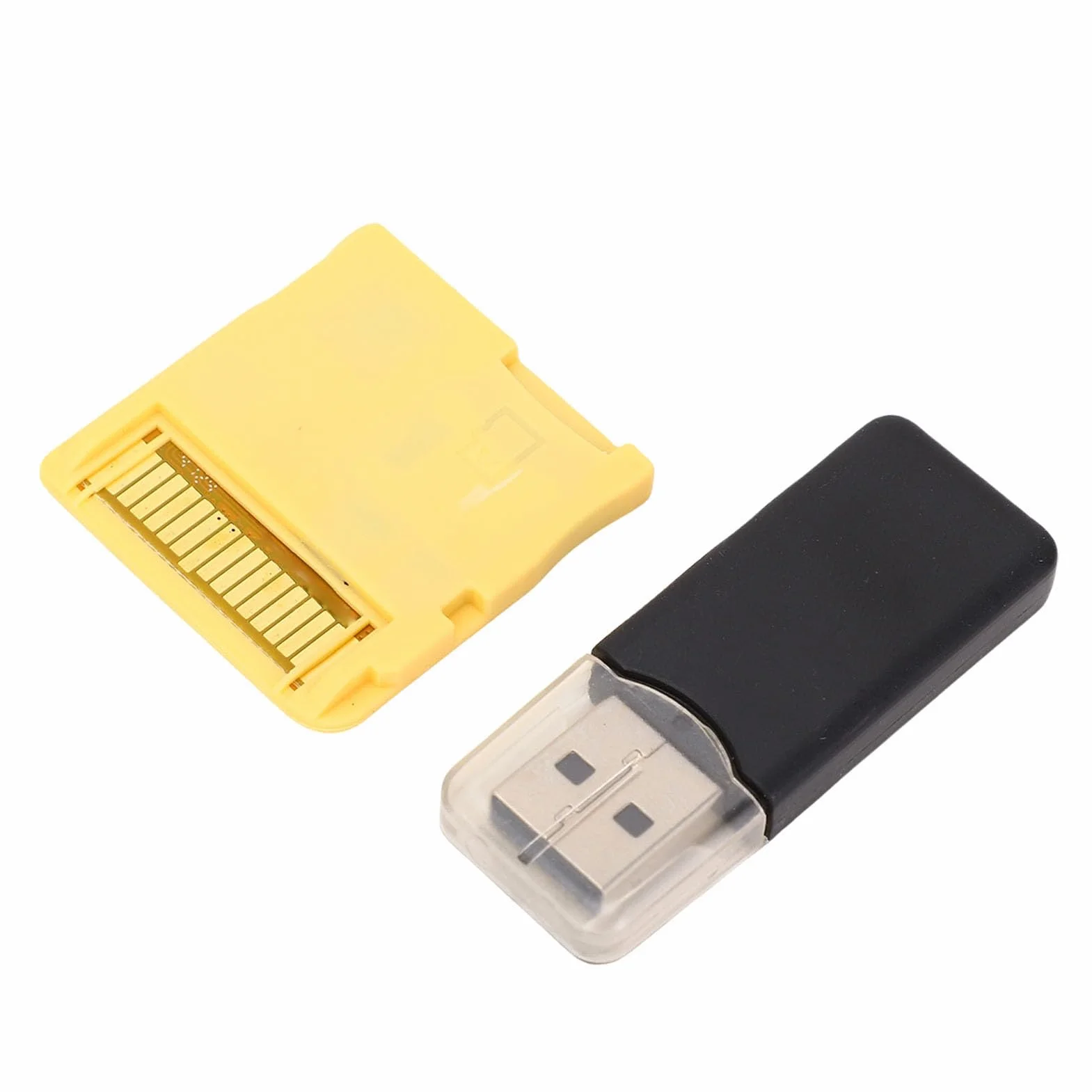 VBESTLIFE Tarjeta Flash de Videojuego, 2025 Nuevas Tarjetas Flash ASIC Video Video Video Compatibles con la Serie NDS 2DS 3DS, Incluye el Lector de Cartas (Gold)