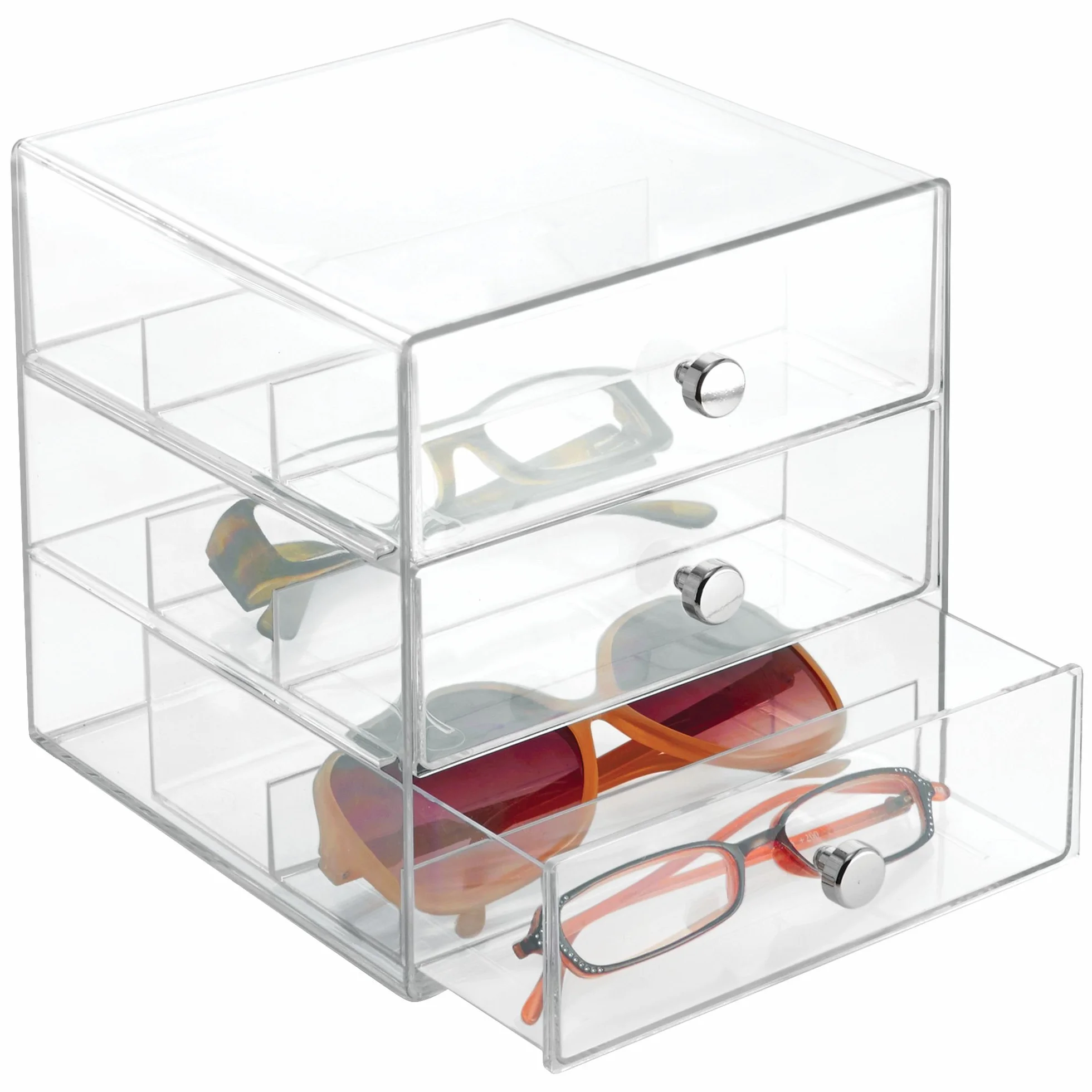 Interdesign Clarity Módulo de cajones para Gafas 3 cajones Transparente
