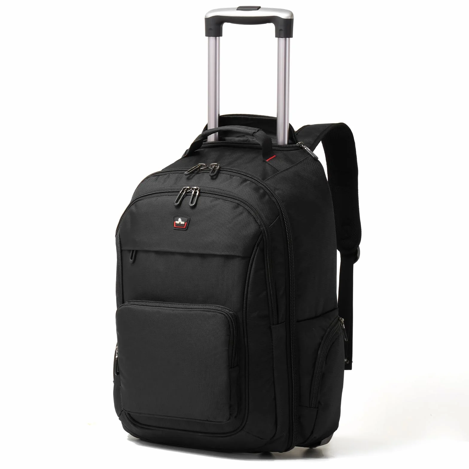 Mochila con ruedas, 15,6 pulgadas, maleta de mano, portátil, bolsa de viaje con ruedas, mochila grande para hombre, trabajo, universidad