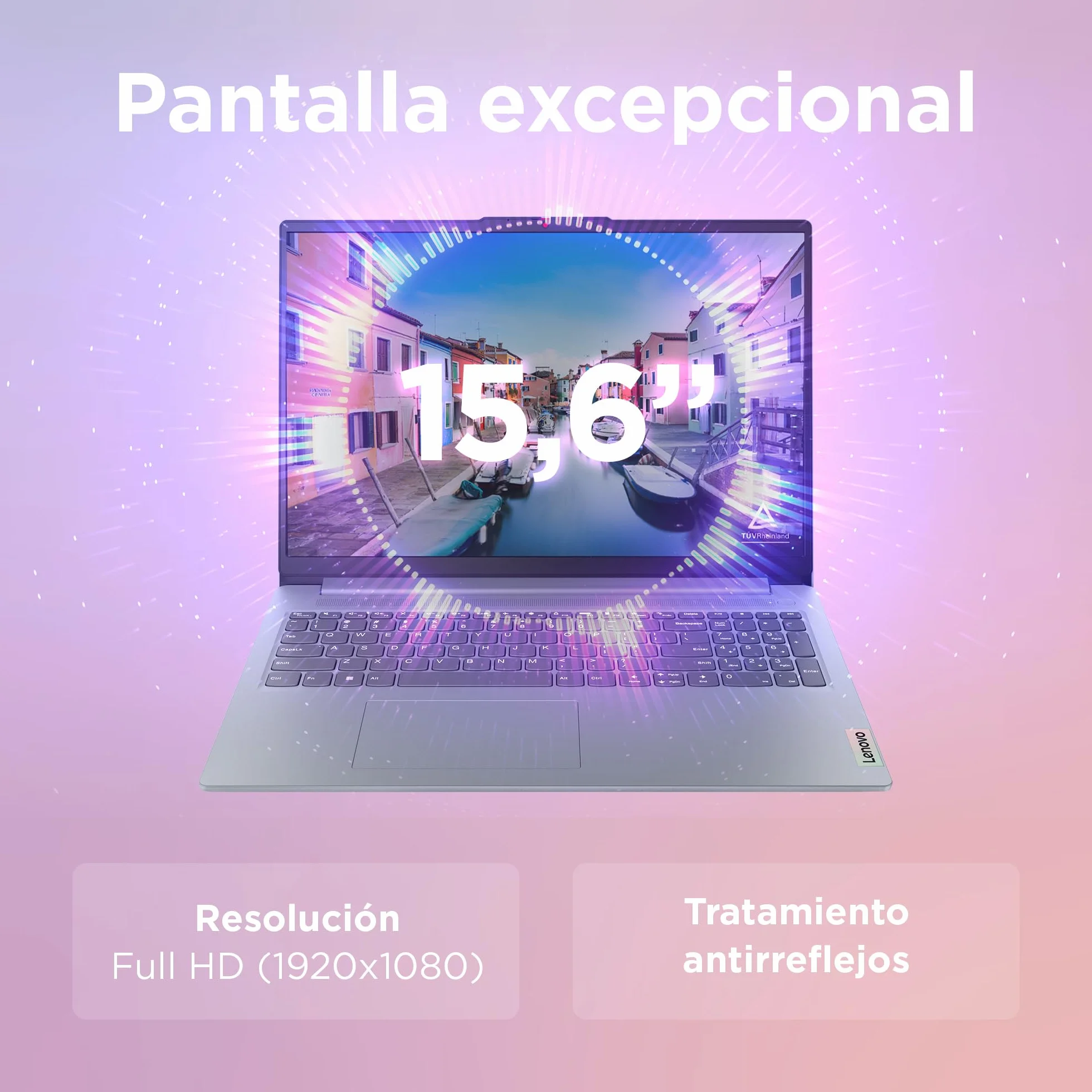 Lenovo IdeaPad Slim 3 Gen 8 – Ordenador Portátil 15.6" FHD (AMD Ryzen 5 40, 16 GB RAM, 512 GB SSD, Gráficos Radeon 610M, Wi-Fi 6, USB-C, Sin Sistema Operativo) Teclado QWERTY en Español – Gris Ártico