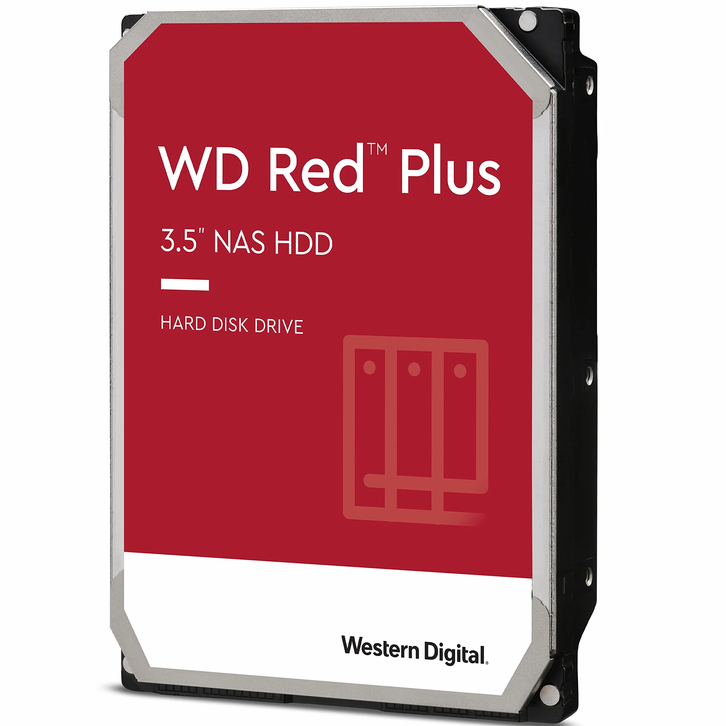 WD Red Plus NAS Disco duro intern ode 3.5 pulgadas 2 TB Clase de 5400 r. p. m., SATA de 6 Gb/s, CMR y Caché de 64 MB