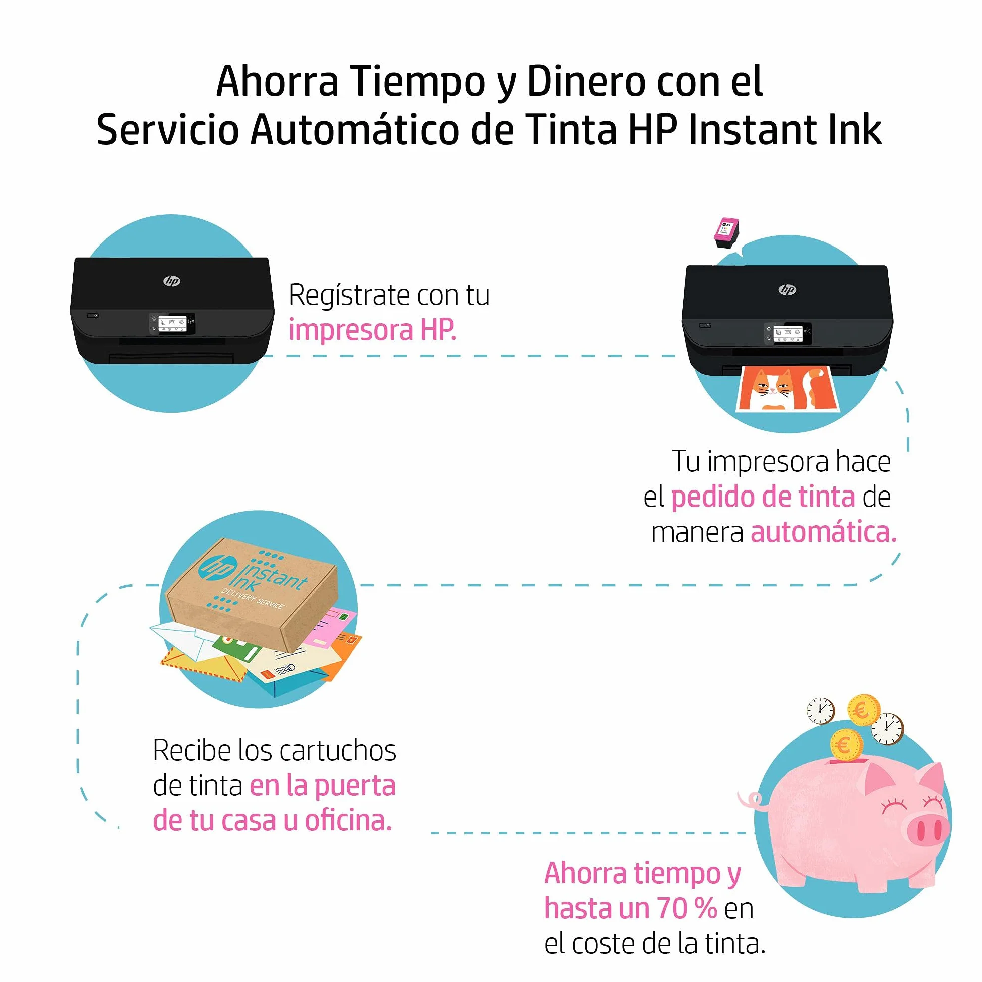 HP OfficeJet 200 Mobile - Impresora Portátil Tinta, USB 2.0, Wi-Fi Direct, Smart App, Negro