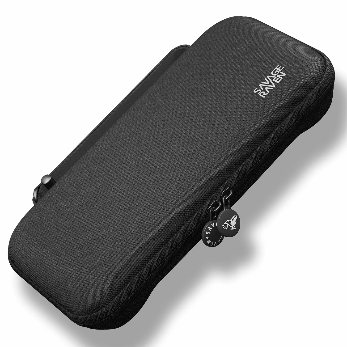 SAVAGE RAVEN by Skull & Co. Every Day Slim Carrying Case for Nintendo Switch 2: Portable Hard Shell Protective Travel Gaming Console Protection Case- Black