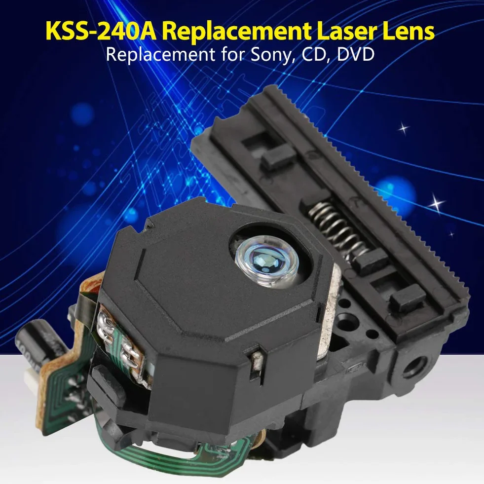 Unidad láser KSS-240A de repuesto para Sony CD DVD y pastilla óptica, fácil y cómoda de reemplazar