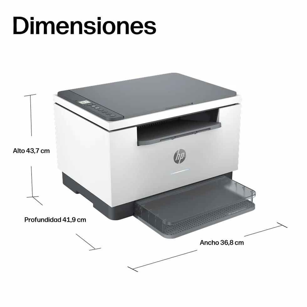HP LaserJet M234dw Impresora Láser Multifunción Monocromo A4 Doble Cara Automática 29 ppm Wi-Fi Ethernet Blanca Gris