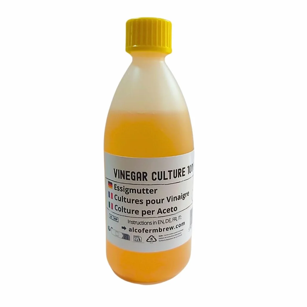 Madre de Vinagre 100 ml | Acetobacter Starter para Fermentación de Vinagre Casero