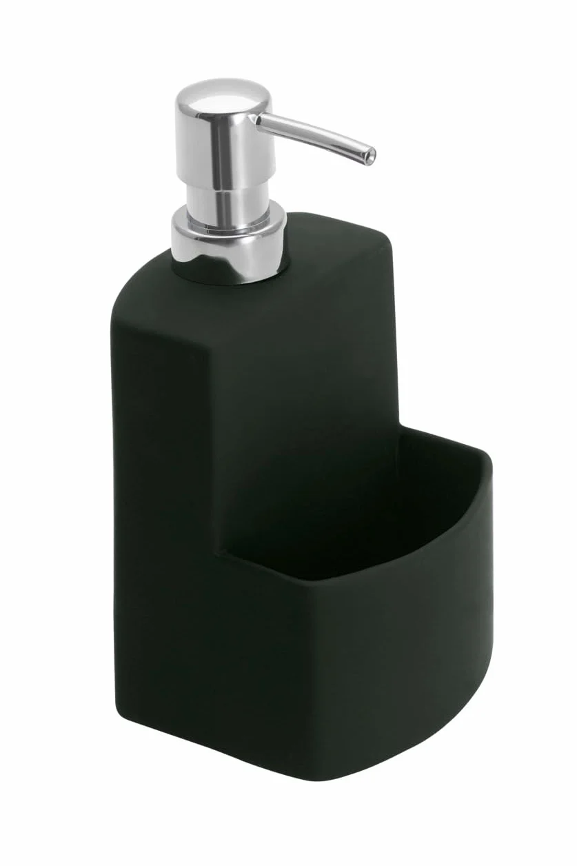 Wenko Dispensador de Lavavajillas Festival, Cerámica, 380 ml, Negro