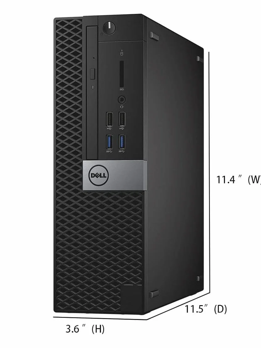 Dell Optiplex 3040 SFF - Ordenador de sobremesa (Intel Core i5-6500, 8 GB de RAM, disco duro de 500 GB, WiFi, Bluetooth, teclado QWERTY de EE.UU., Windows 11 Pro (reacondicionado)