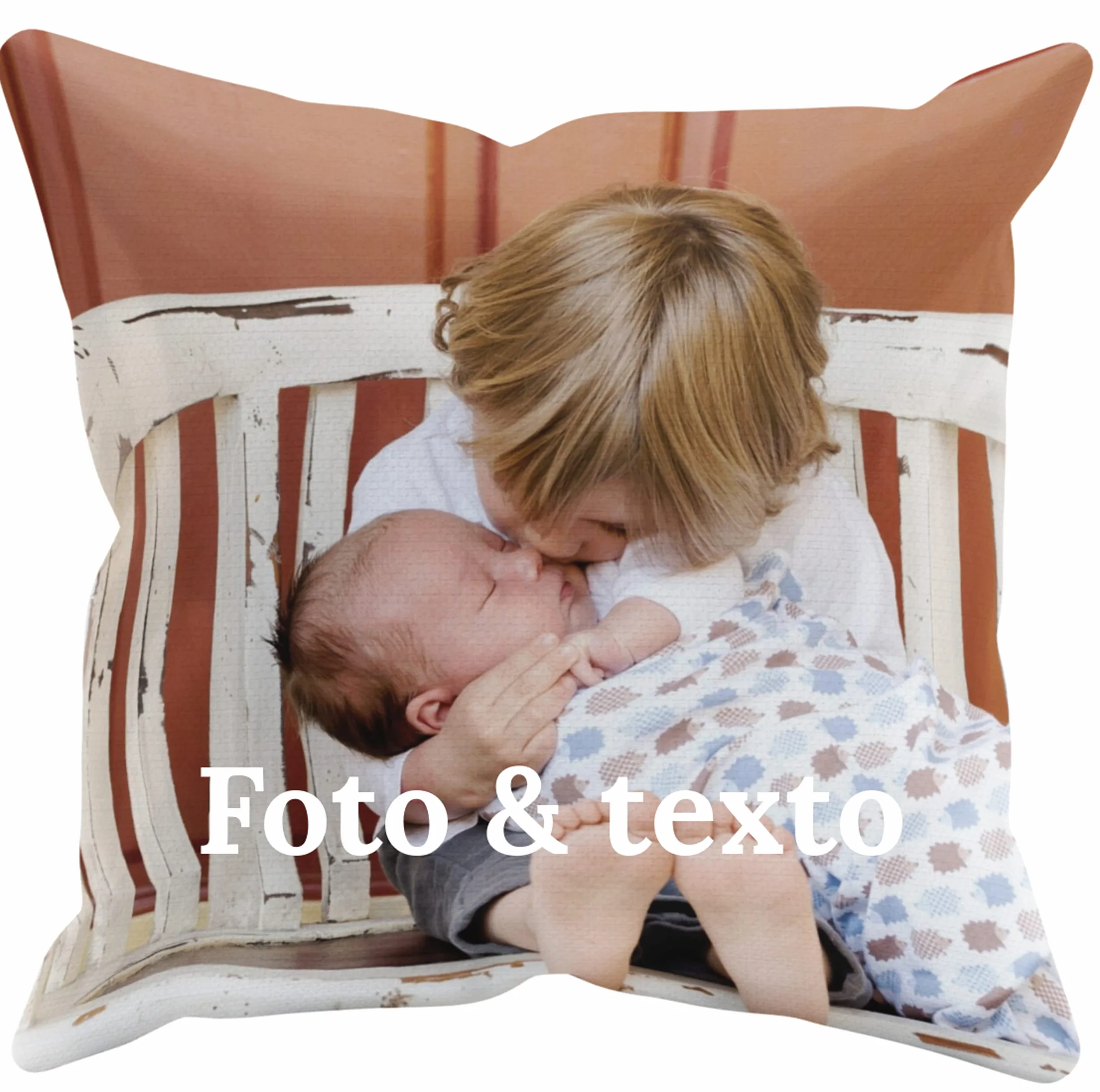 Cojín Personalizado 40x40 cm Foto 2 Caras Regalo Día de la Madre San Valentín