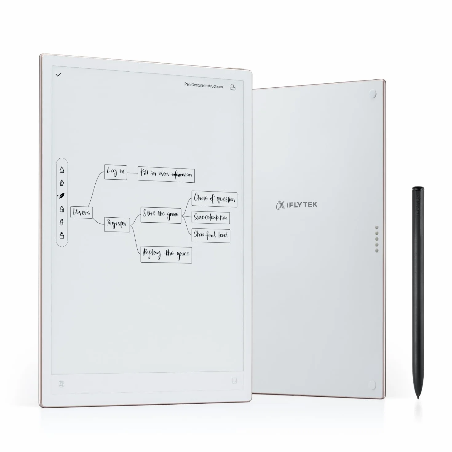 iFLYTEK AINOTE 2 Smart E-Ink Tablet de 10,65 pulgadas | Bloc de notas digital ultrafino para profesionales | Transcripción de IA, traducción y resumen de reuniones | <20 ms de latencia de escritura
