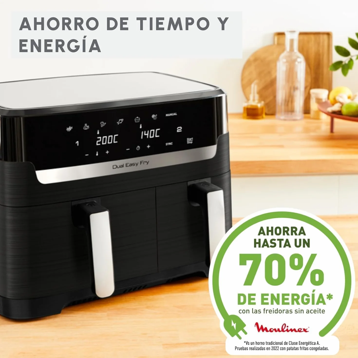 Moulinex Dual Easy Fry Freidora de aire 8,3 L 7 programas EZ9018