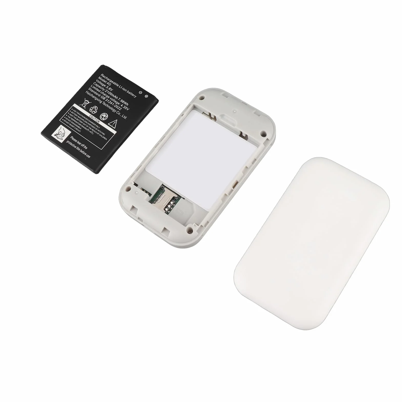 Punto de Acceso WiFi Portátil, Dispositivo de Red Inalámbrica de Enrutador WiFi Móvil, 300mbps 4G 5G LTE CAT4 con Batería de 2100 MAh para Acampar de Viajes a Casa