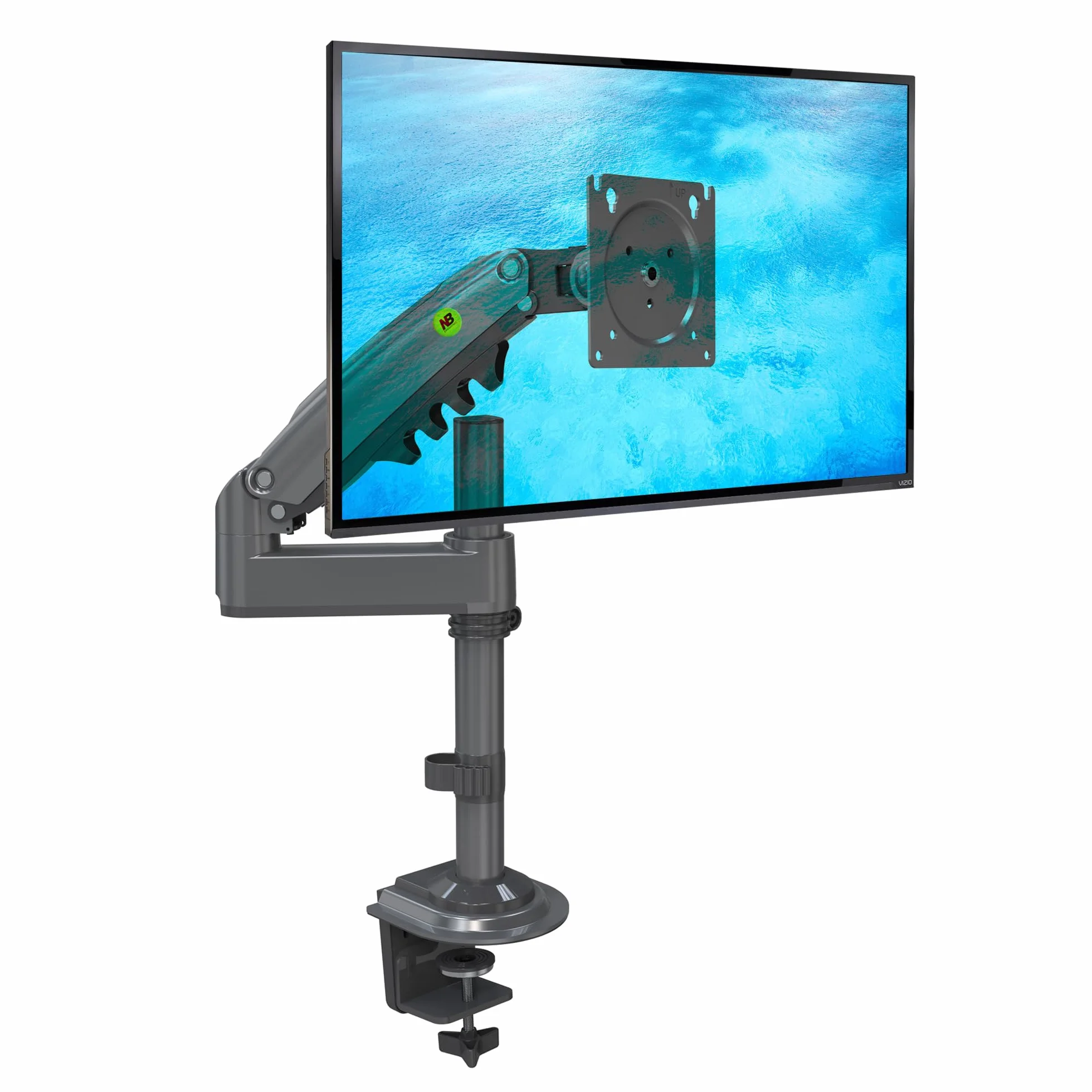 Soporte de Escritorio con Resorte de Gas para Pantallas LCD de 17 a 30 Pulgadas con VESA 75 X 75 mm - 100 x 100 m, hasta 9 kg