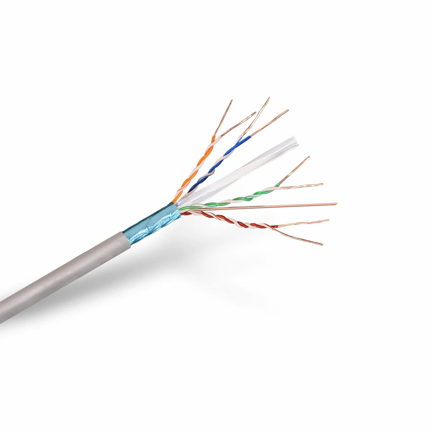 Aisens Bobina Cable de Red RJ45 Cat.6 FTP Rígido 100m Gris