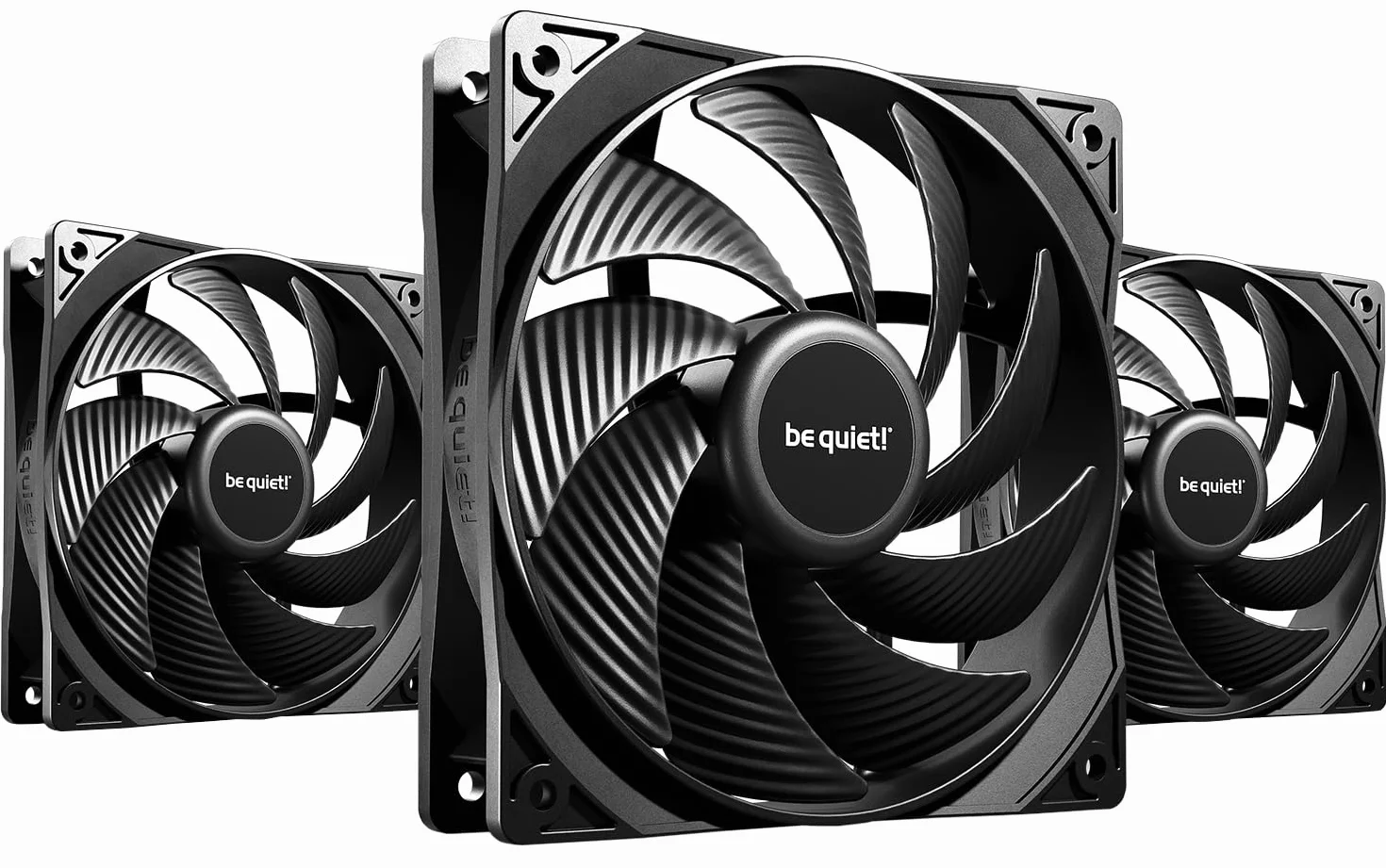 be quiet! Pure Wings 3 ventilador PWM High-Speed de 120 mm, 3 ventiladores incluidos, alta velocidad máxima, baja velocidad mínima, marco del ventilador optimizado, muy silencioso