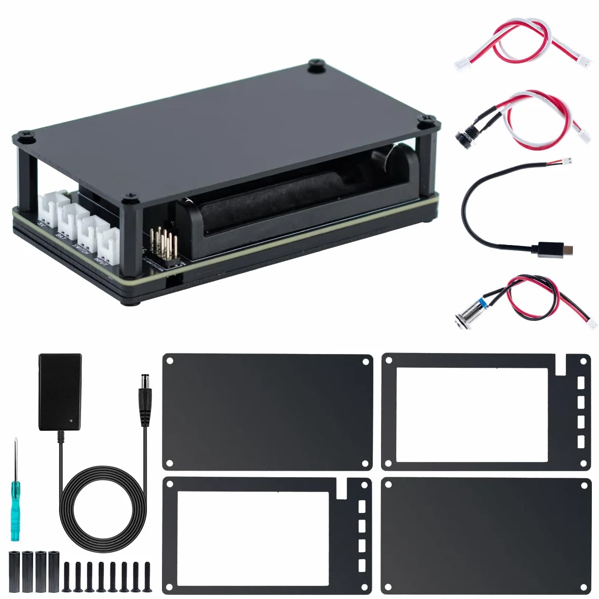 LAFVIN UPS Module 3S Uninterruptible Power Supply Module for Raspberry Pi/Jetson Nano Supports Charging and Power Output at The Same Time 3S & 5V 5A Output